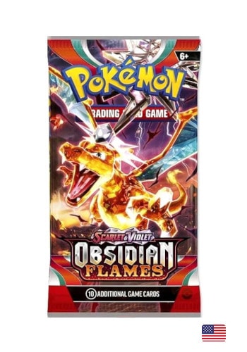 (ING) Booster Avulso - Escarlate e Violeta 3 - Obsidiana em Chamas