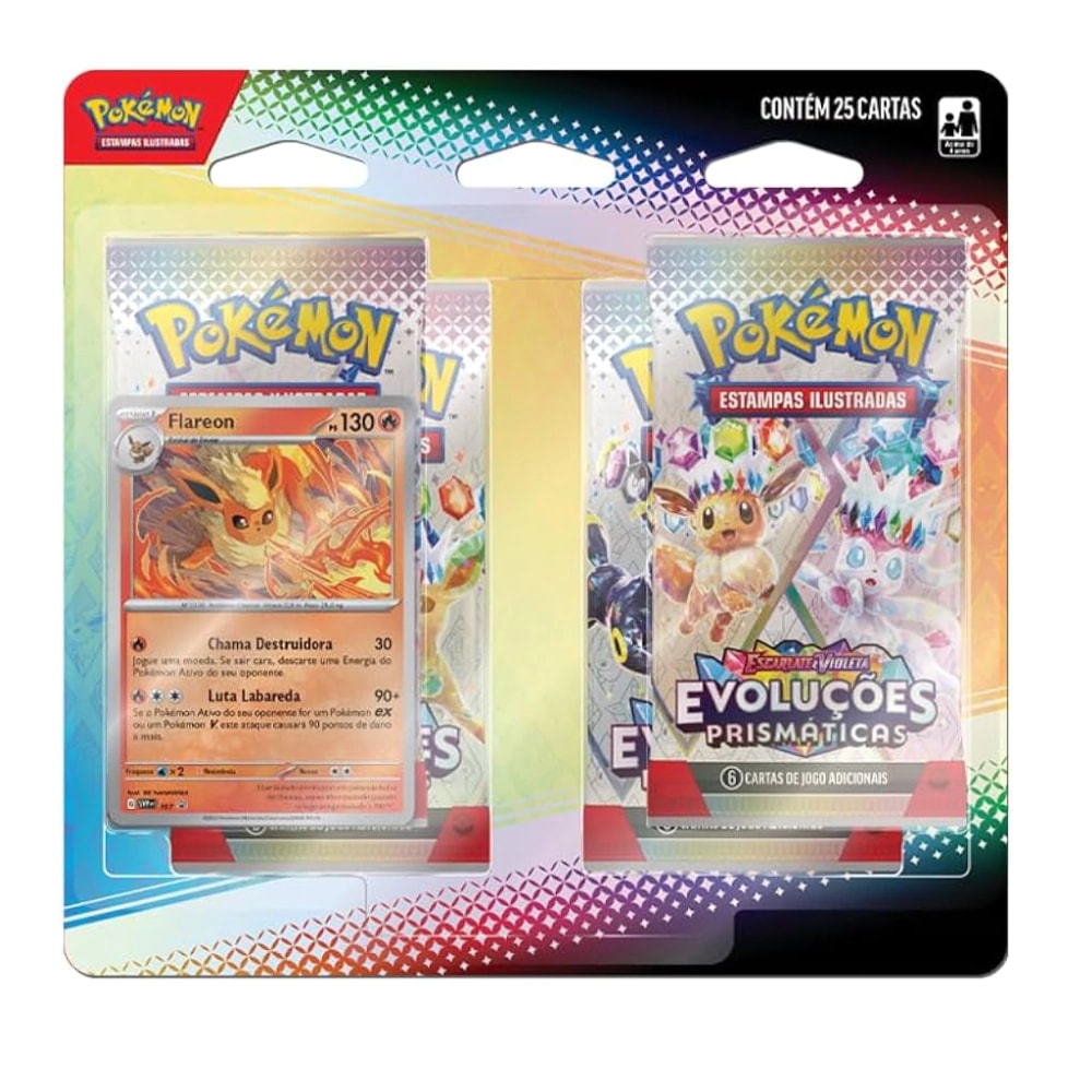 (PT-BR) Blister Quádruplo Escarlate e Violeta 8.5 - Evoluções Prismáticas