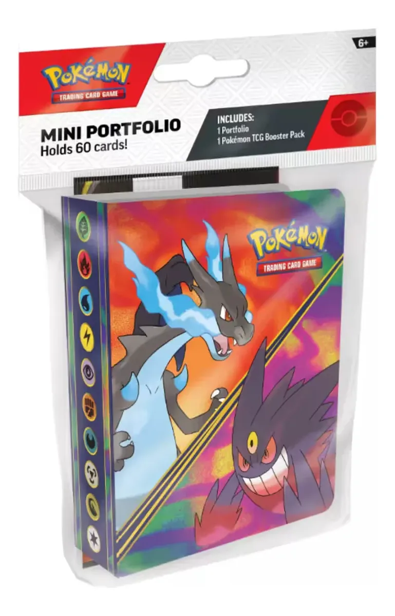 Mini Portfolio Cards Pokémon Mega Charizard X Ex & Mega Gengar
